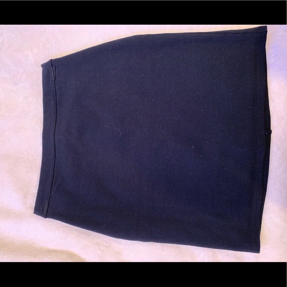 Black Tight Knit Mini Skirt Hollister XS